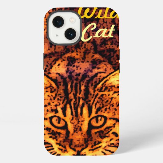 WILDE KAT KITTEN iPhone HOESJE (Achterkant)