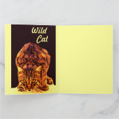 WILDE KAT KITTEN KAART (Binnen)
