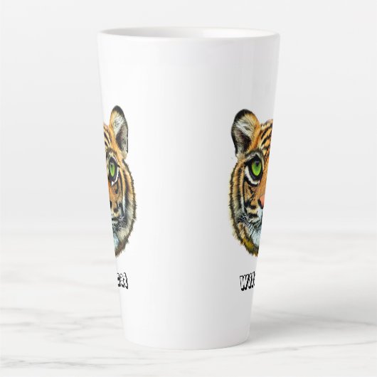 Wilde Kat Latte Mok (Voorkant)