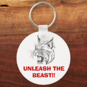 Wilde kat, ONLEZEN HET OOG!! Sleutelhanger (Voorkant)