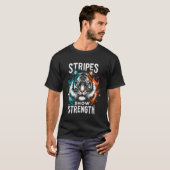 Wilde Kat Tijger Dierenliefhebber T-shirt (Voorkant volledig)