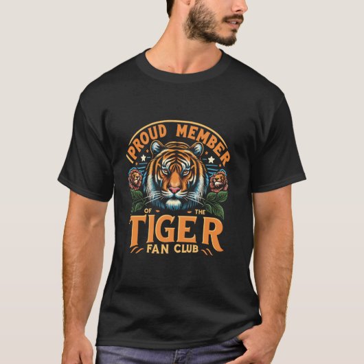 Wilde Kat Tijger Natuur T-shirt (Voorkant)