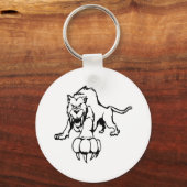 Wilde kat, wilde kat, kat, panther, puma, mou sleutelhanger (Voorkant)