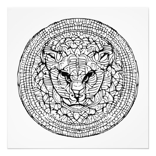 wilde-katenergie foto afdruk (Voorkant)