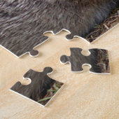Wilde katoenstaartkonijnen legpuzzel (Zijkant)