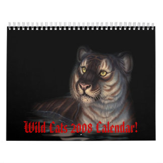 Wilde katten 2008 Agenda! Kalender