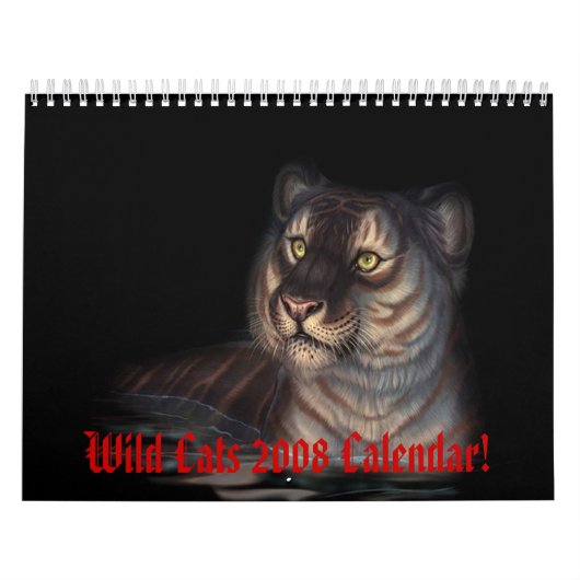 Wilde katten 2008 Agenda! Kalender (Hoes)