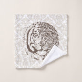 Wilde katten - Bathtowel set Bad Handdoek (Wasdoekje)