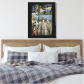 Wilde katten collage Wrapped Canvas (Insitu (Slaapkamer))
