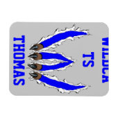 Wilde katten die door het design worden gespoten - magneet (Horizontaal)