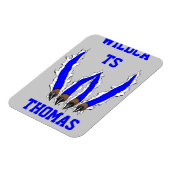 Wilde katten die door het design worden gespoten - magneet (Linkerzijde)