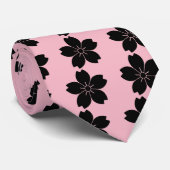 Wilde kersenbloesem stropdas (Opgerold)