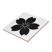 Wilde kersenbloesem tegeltje (Zijkant)