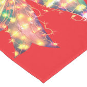 Wilde kerstbloem lange tafelloper (Hoek)