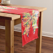 Wilde kerstbloem lange tafelloper (Voorbeeld)