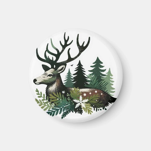 Wilde kerstbloem magneet (Voorkant)