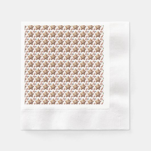 Wilde kerstbloem servet (Voorkant)