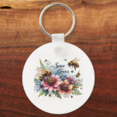 Wilde kerstbloem sleutelhanger (Achterkant)