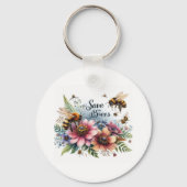 Wilde kerstbloem sleutelhanger (Achterkant)