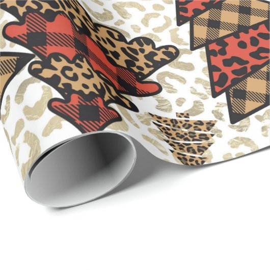 Wilde kerstbomen inpakpapier (Rol Hoek)