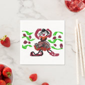 Wilde kerstdans servet (Insitu)