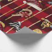 Wilde Kerstmis 1 Cadeaupapier (Hoek)