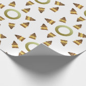 Wilde kerstpatroon cadeaupapier (Hoek)
