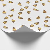 Wilde kerstpatroon cadeaupapier (Hoek)