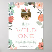 Wilde | Kids Verjaardagsfeestje Welkomstbord Poster (Voorkant)