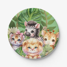 Wilde kind jungle kawaii dieren