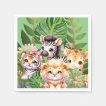 Wilde kind jungle kawaii dieren