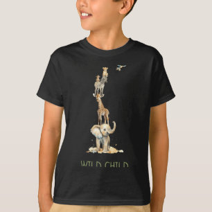 Wilde kind jungle safari dieren peuter _1 t-shirt