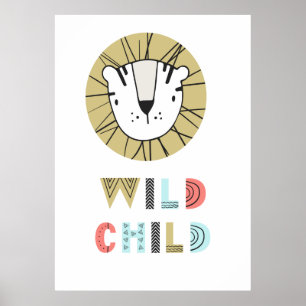 Wilde Kind Scandia Leeuw Poster