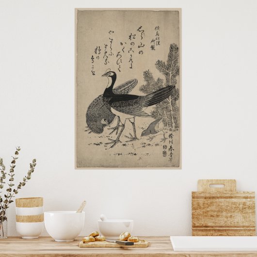 Wilde kippen en pijn poster (Keuken)