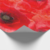 Wilde klaprozen patroon cadeaupapier (Hoek)