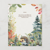 Wilde Kleine Bosdieren Egel Rustiek (Achterkant)