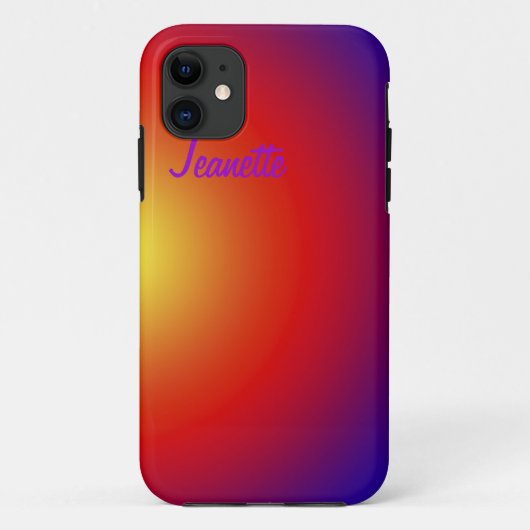 Wilde kleuren, naam, Oranje minimalistisch rood ge Case-Mate iPhone Case (Achterkant)