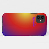Wilde kleuren, naam, Oranje minimalistisch rood ge Case-Mate iPhone Case (Achterkant (horizontaal))