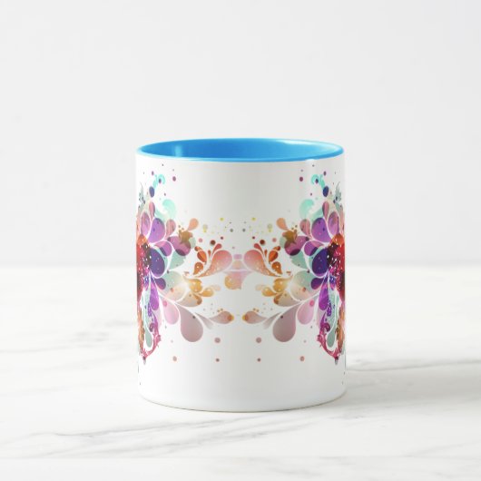 Wilde kleurenplasma mok (Midden)