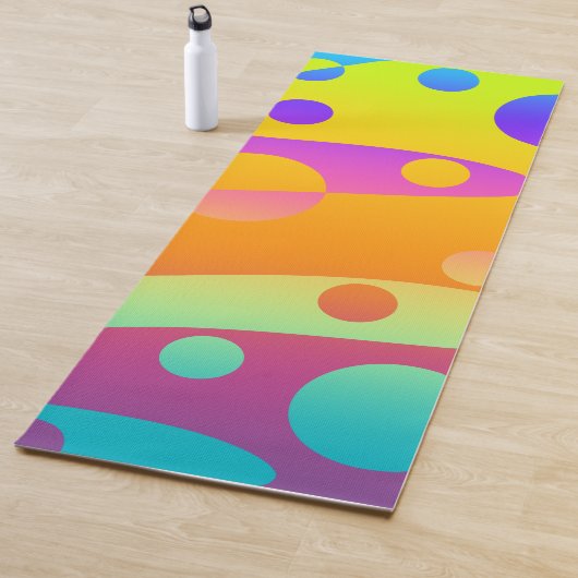 Wilde kleurrijke gradiënt yogamat (In situ)