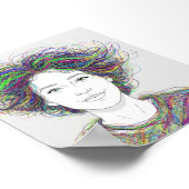 Wilde kleurrijke kunst poster (Hoek)