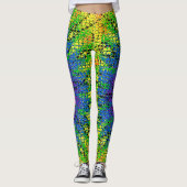 Wilde kleurrijke Leggings (Voorkant)