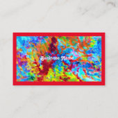 Wilde kleurrijke Visitekaartje (Achterkant)