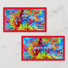 Wilde kleurrijke Visitekaartje