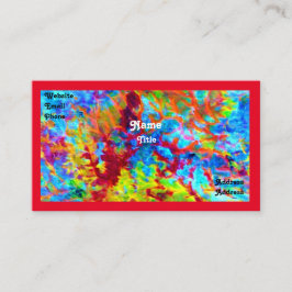 Wilde kleurrijke Visitekaartje