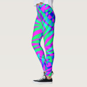Wilde kleurrijke Zebra Leggings (Links)