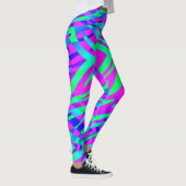 Wilde kleurrijke Zebra Leggings (Rechts)