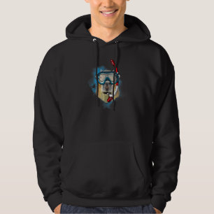 Wilde knaagdieren scuba-duikmasker met buisje hoodie