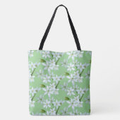 Wilde knoflook bloemen kot. Canvas tas (Achterkant)