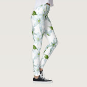 Wilde knoflookbloemen leggings (Rechts)